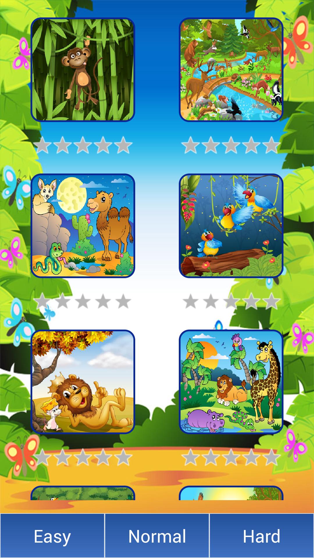 Zoo Cartoon Animals Puzzle