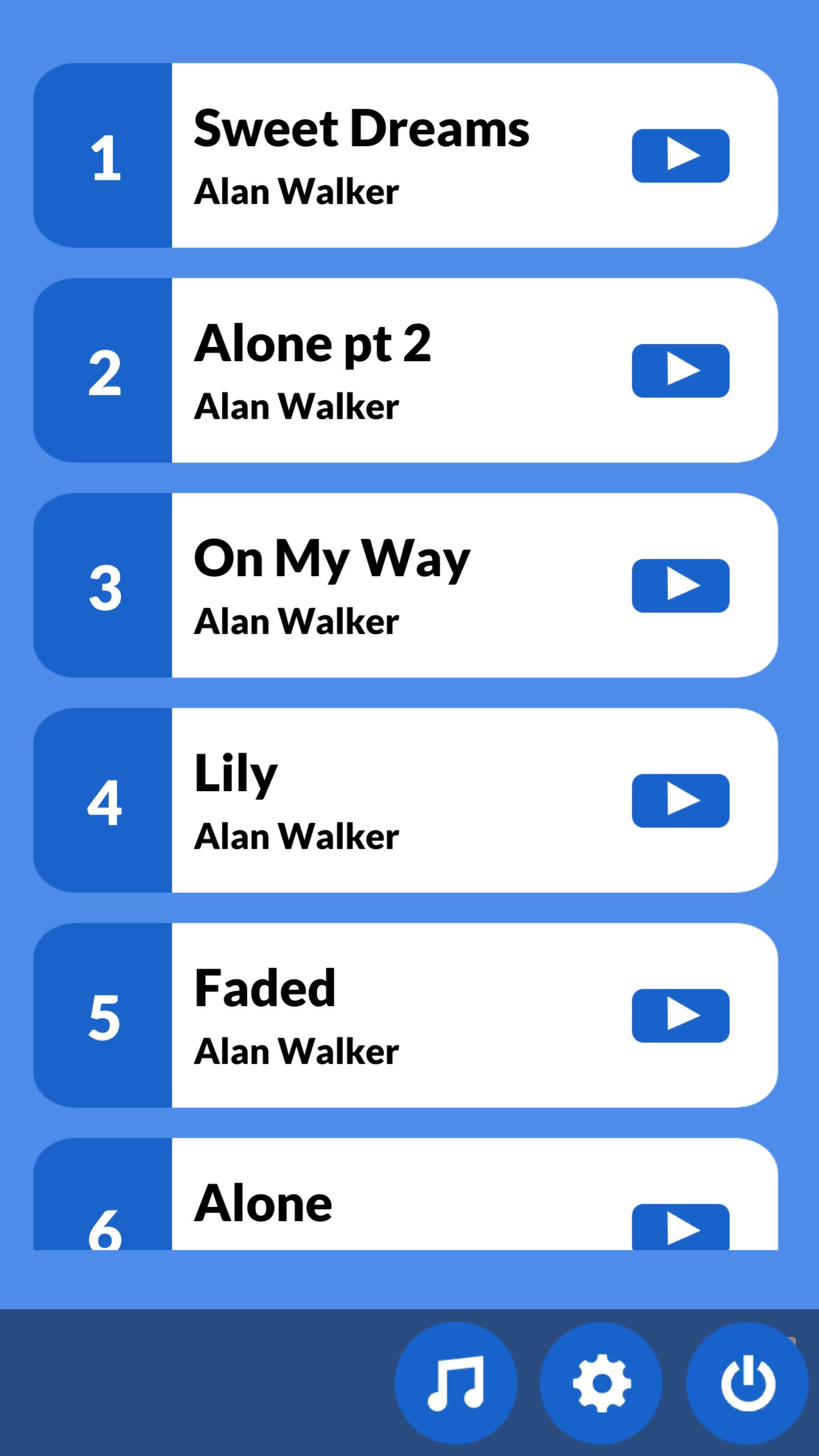 Alan Piano Walker Tiles Music