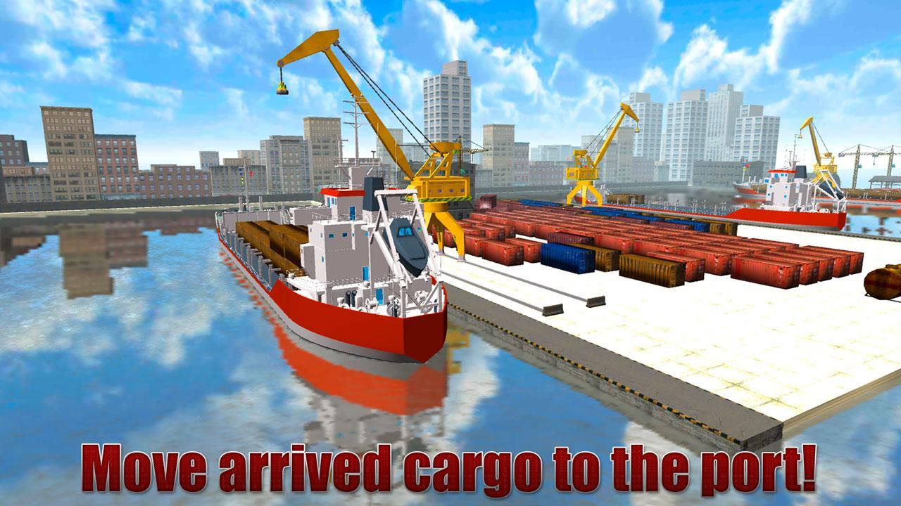 Cargo Crane Simulator 3D: Port