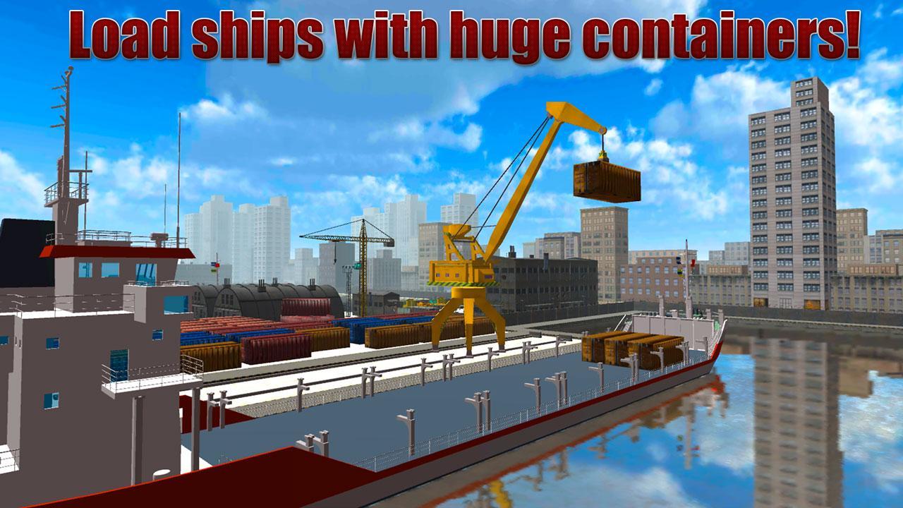 Cargo Crane Simulator 3D: Port