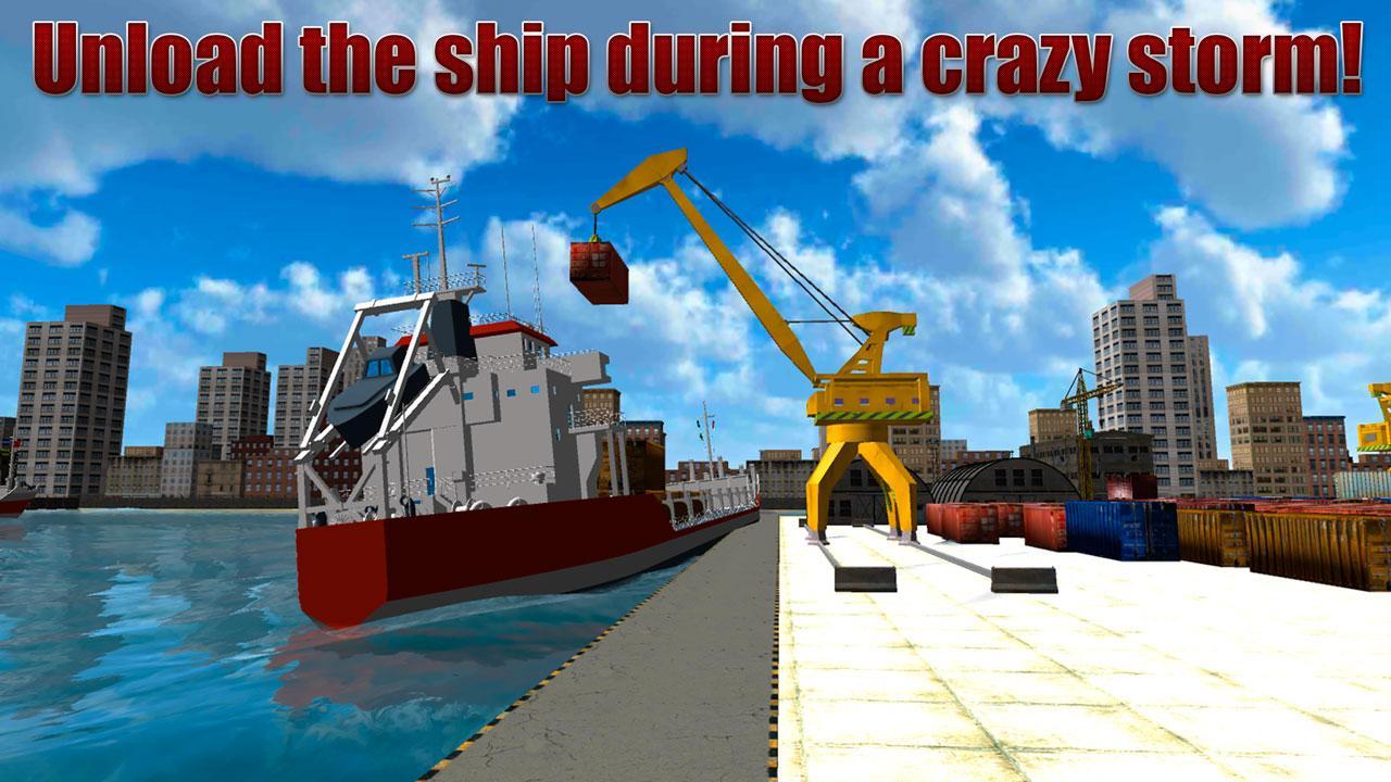 Cargo Crane Simulator 3D: Port