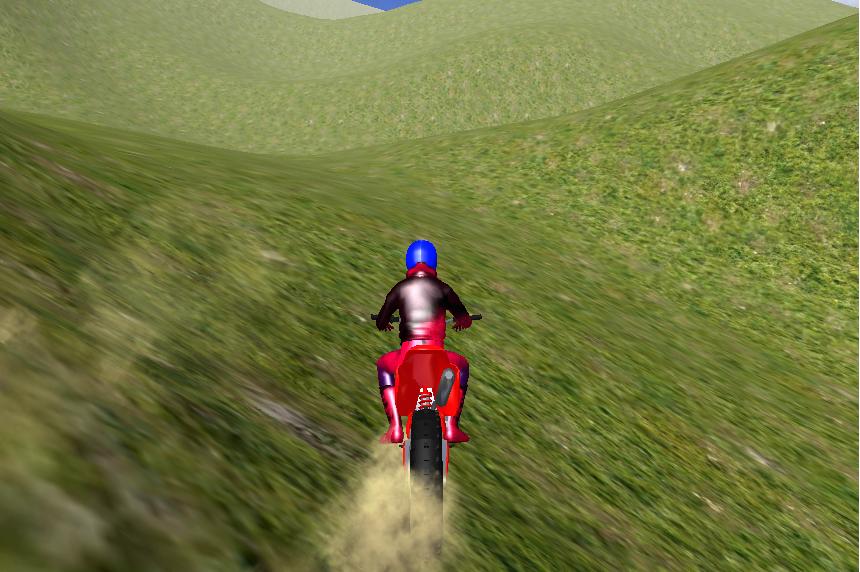 Mountain Motorbike Simulation