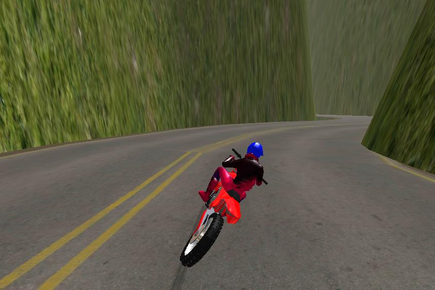 Mountain Motorbike Simulation