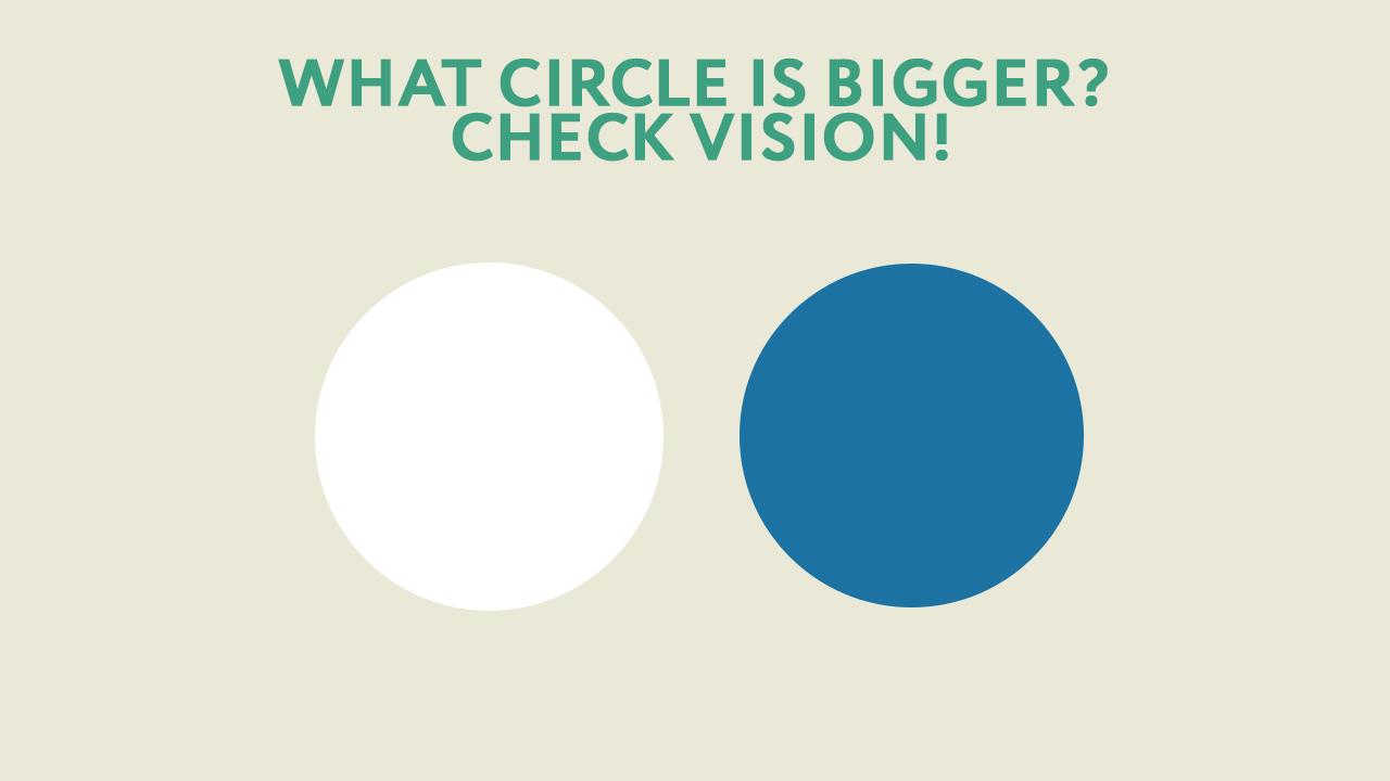 Eye test: circles by size