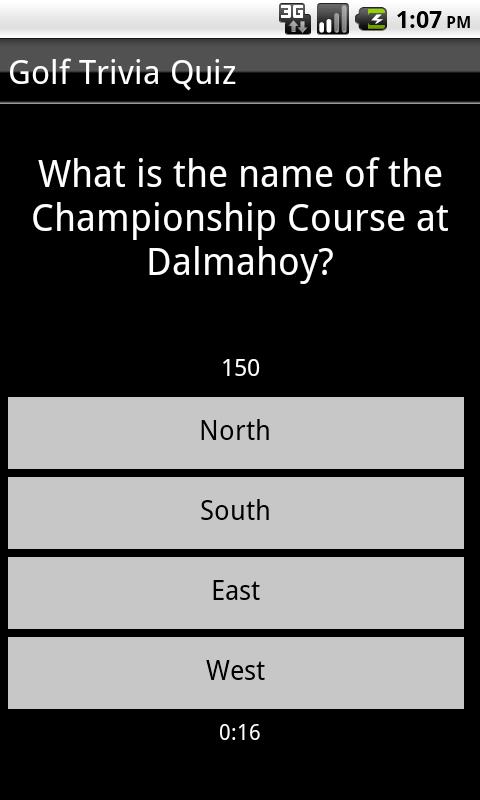 Golf Trivia Quiz