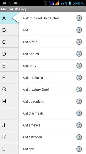 Medical Dictionary (Glossary)