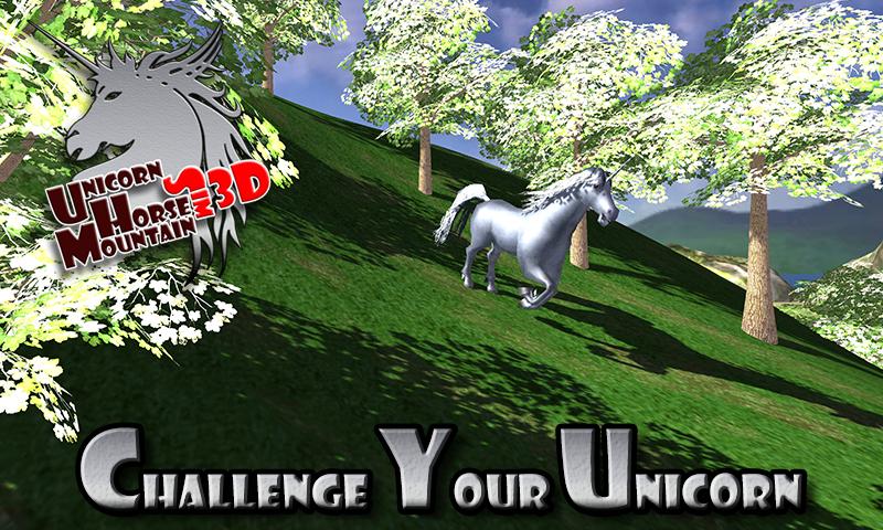 Unicorn Horse Mountain Sim 3D