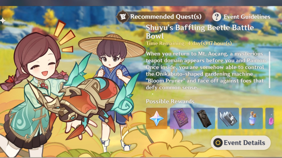 Genshin Impact: คู่มือกิจกรรม Battle Battle Bowl ของ Shuyu ของ Shuyu