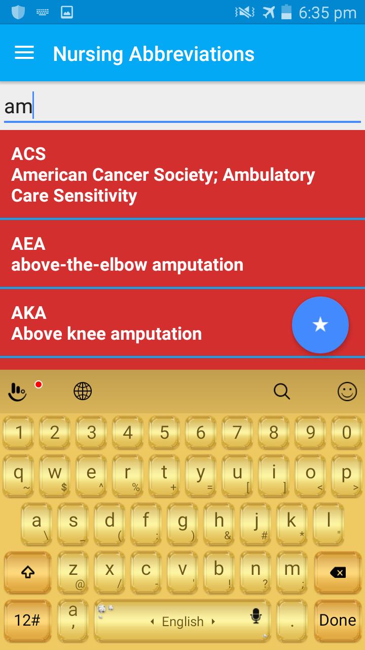 Nursing Abbreviations