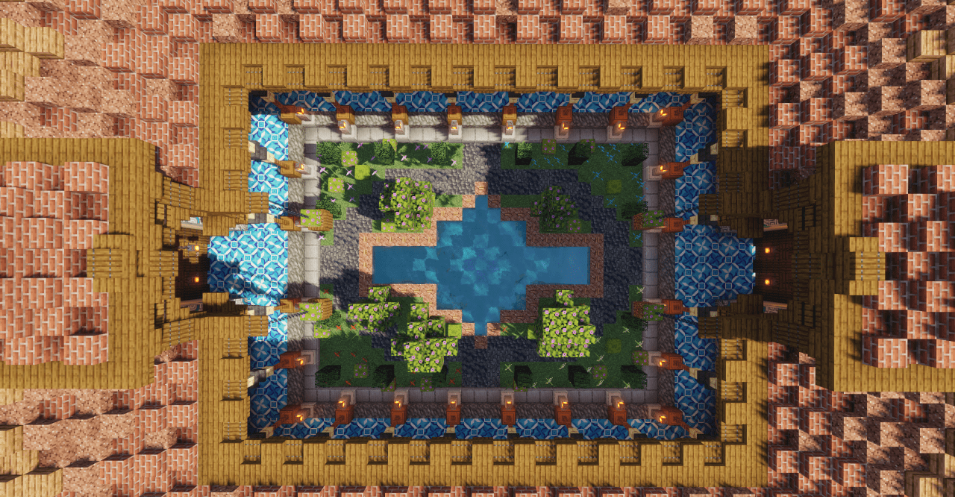 Minecraft Oriental Garden Map خريطة الحديقة الشرقية