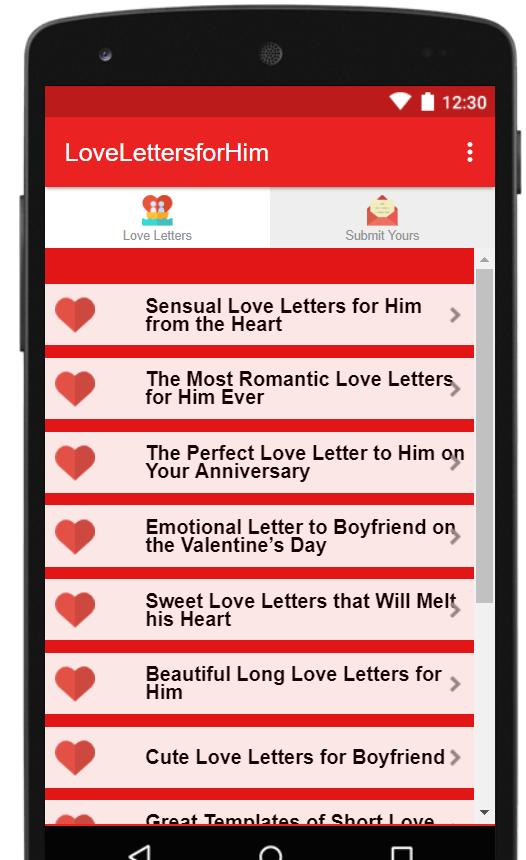 Love Letters for Him