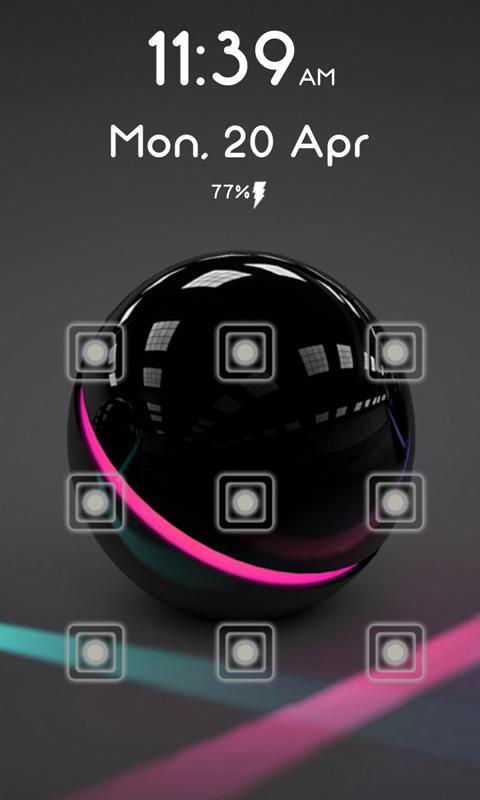 Neon Pattern Lock