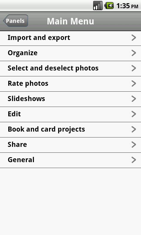 Shortcuts for iPhoto