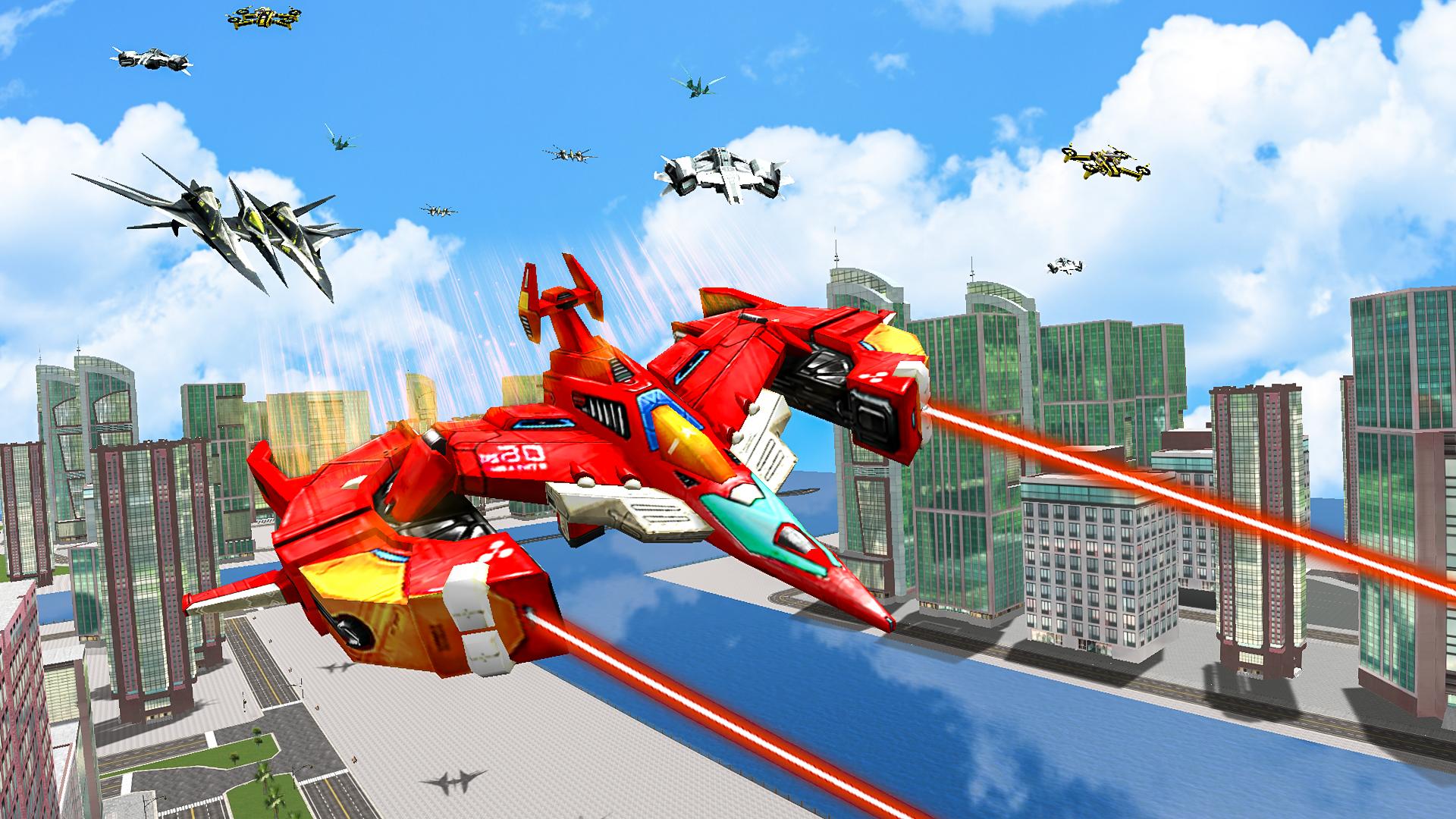 Drone Battles Robot Transforming: Car Transforming