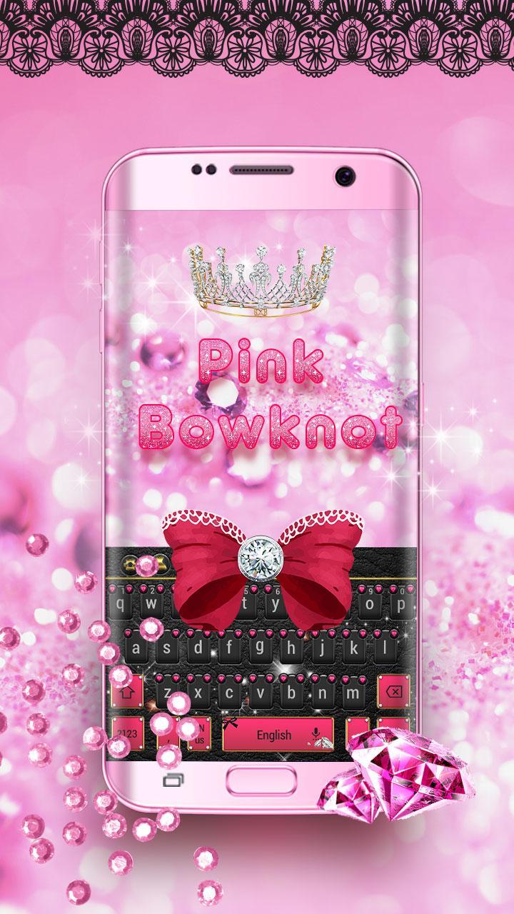 Minny Cute Pink Bowknot Keyboard