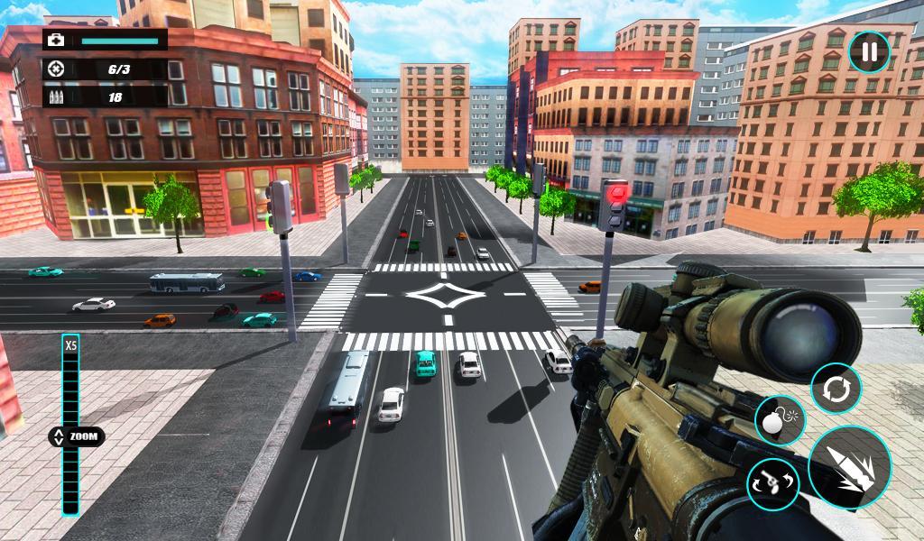 Traffic Sniper Strike Terrorist Shooter Gun War