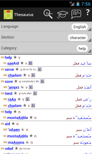 Egyptian Arabic Dictionary
