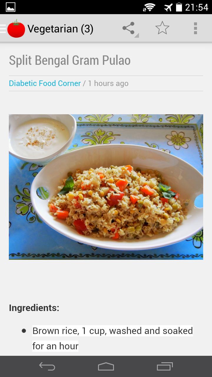 Diabetic Food Corner