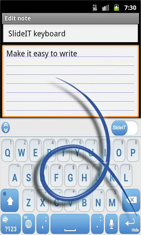 SlideIT Blue Sky Skin