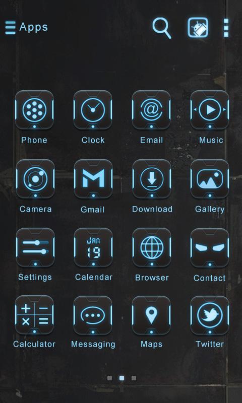 Robot GO Launcher Theme