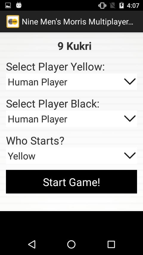 Nine Men's Morris Multiplayer Game -9 Kukri Puzzle
