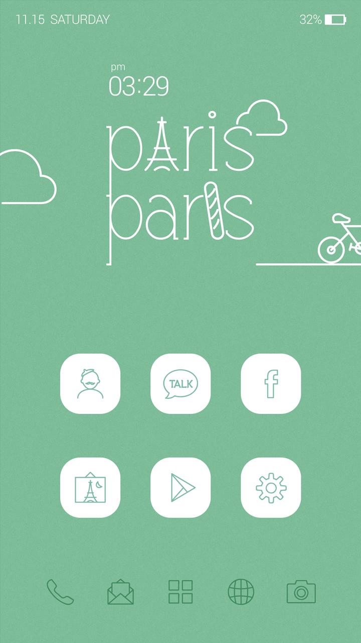Paris Buzz Launcher Theme