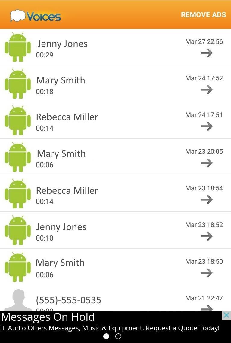 Voices Visual Voicemail