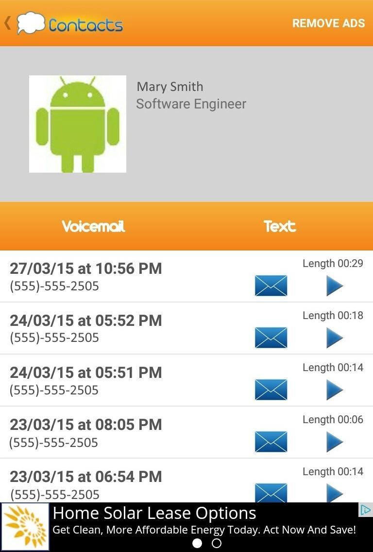 Voices Visual Voicemail
