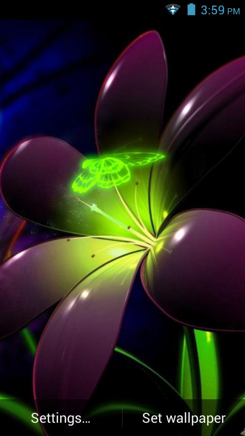 3D Butterfly Live Wallpaper