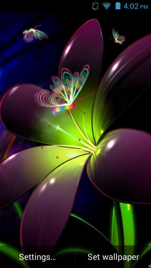 3D Butterfly Live Wallpaper