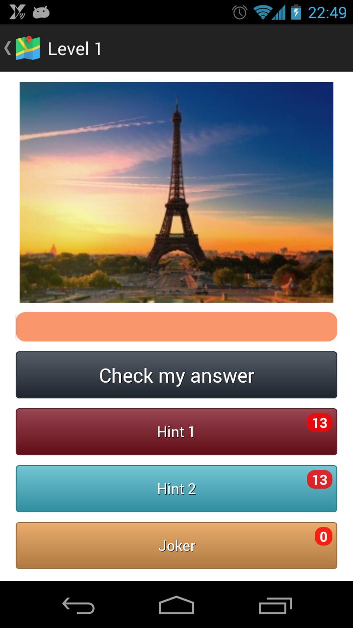 City Quiz - Guess the city