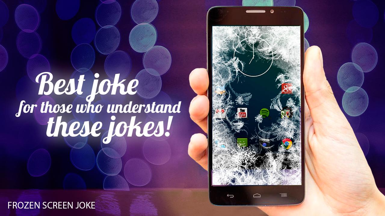 Frozen ice screen joke