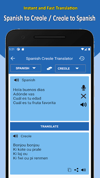 Traduction Creole Espagnol