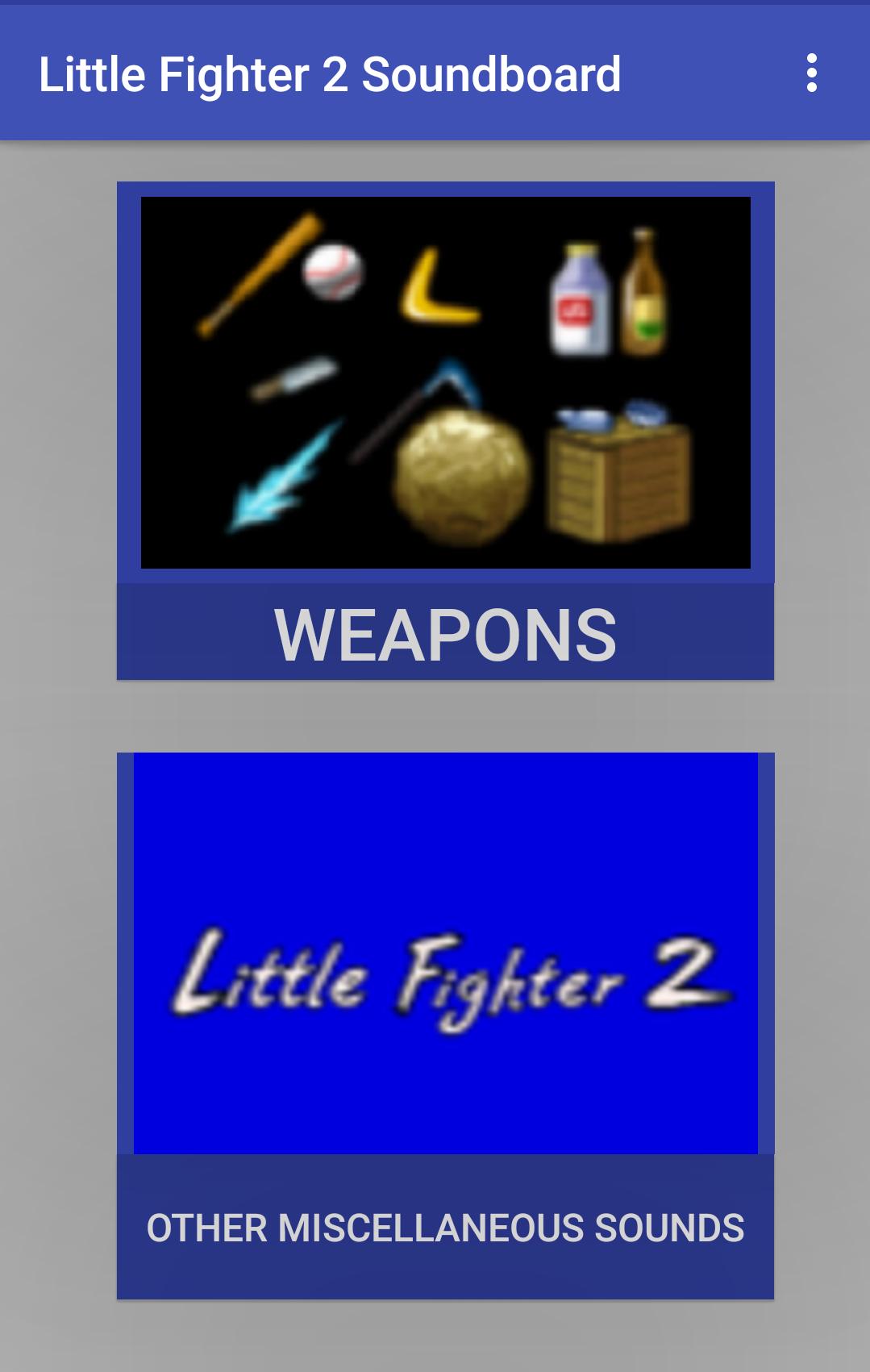 Little Fighter 2 Soundboard