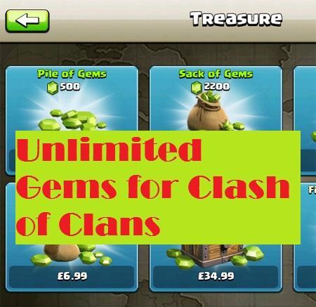 Unlimited Gems for Clash of Clans