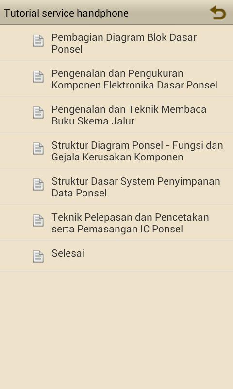 Buku service hp pemula