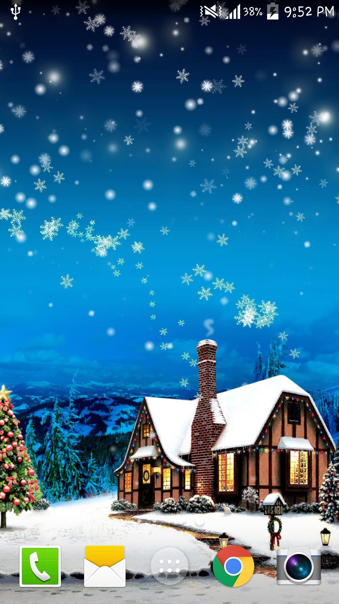 Snowfall Christmas Wallpaper