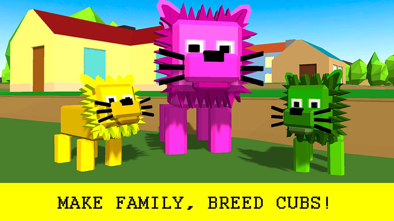 Pixel Lion Survival Simulator