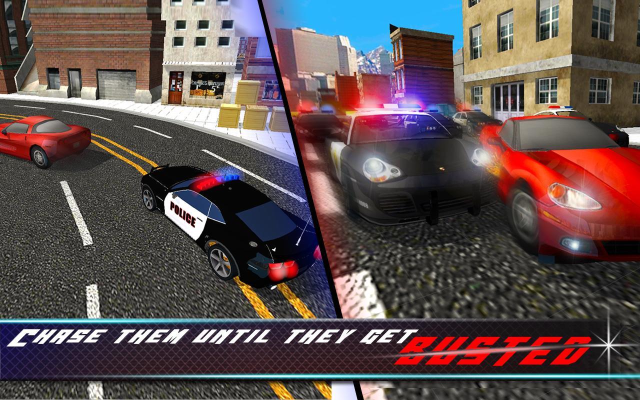 Real Police Car chase 2017: crime city simulator