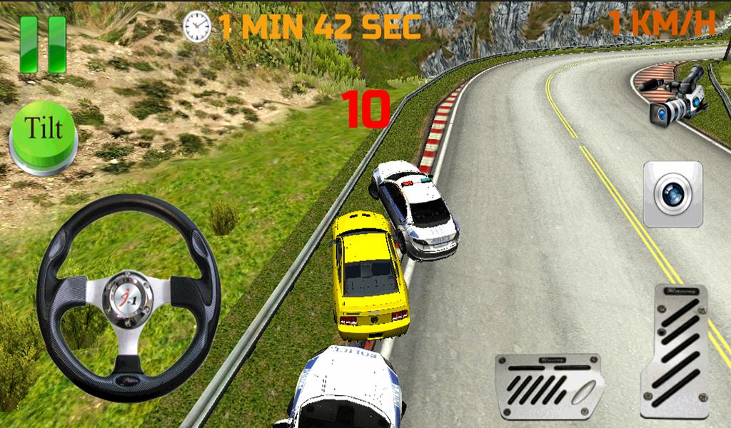 Police chase - hot asphalt