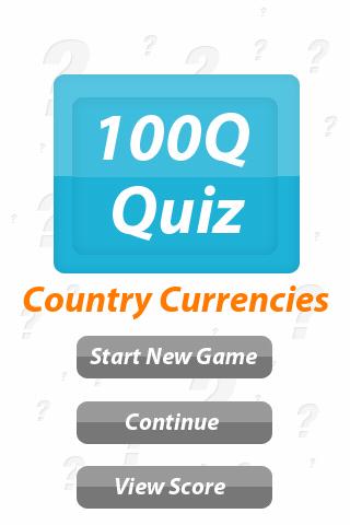 Country & Currency: 100Q Quiz