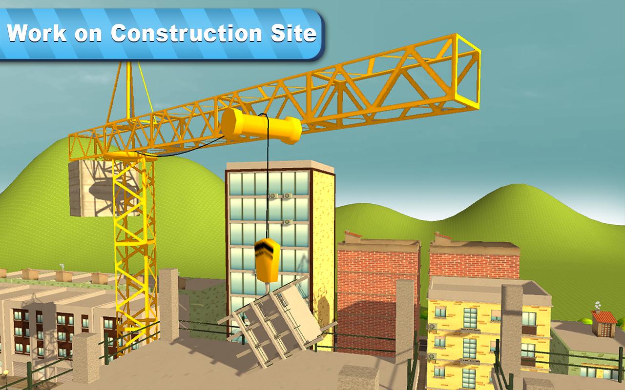 City Tower Crane Simulator 3D