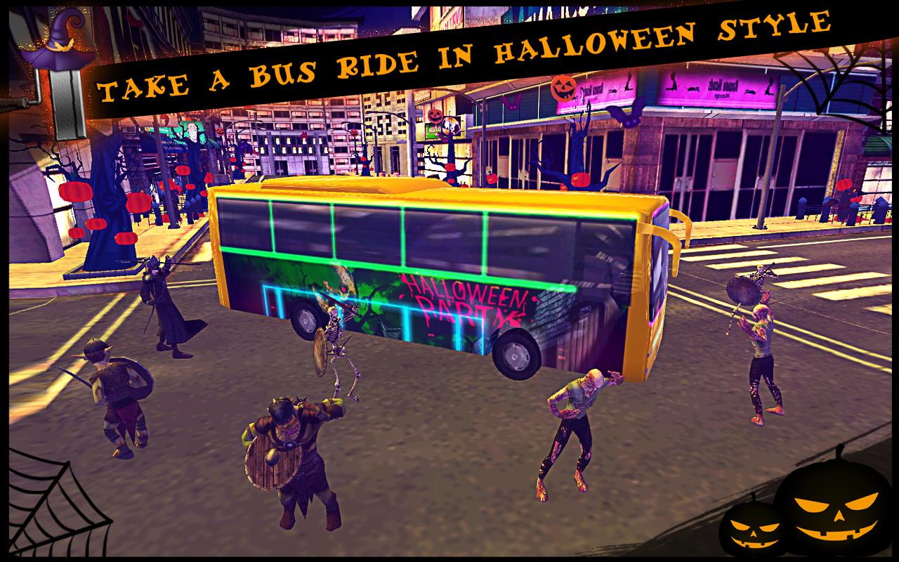 Halloween Bus: City Simulator