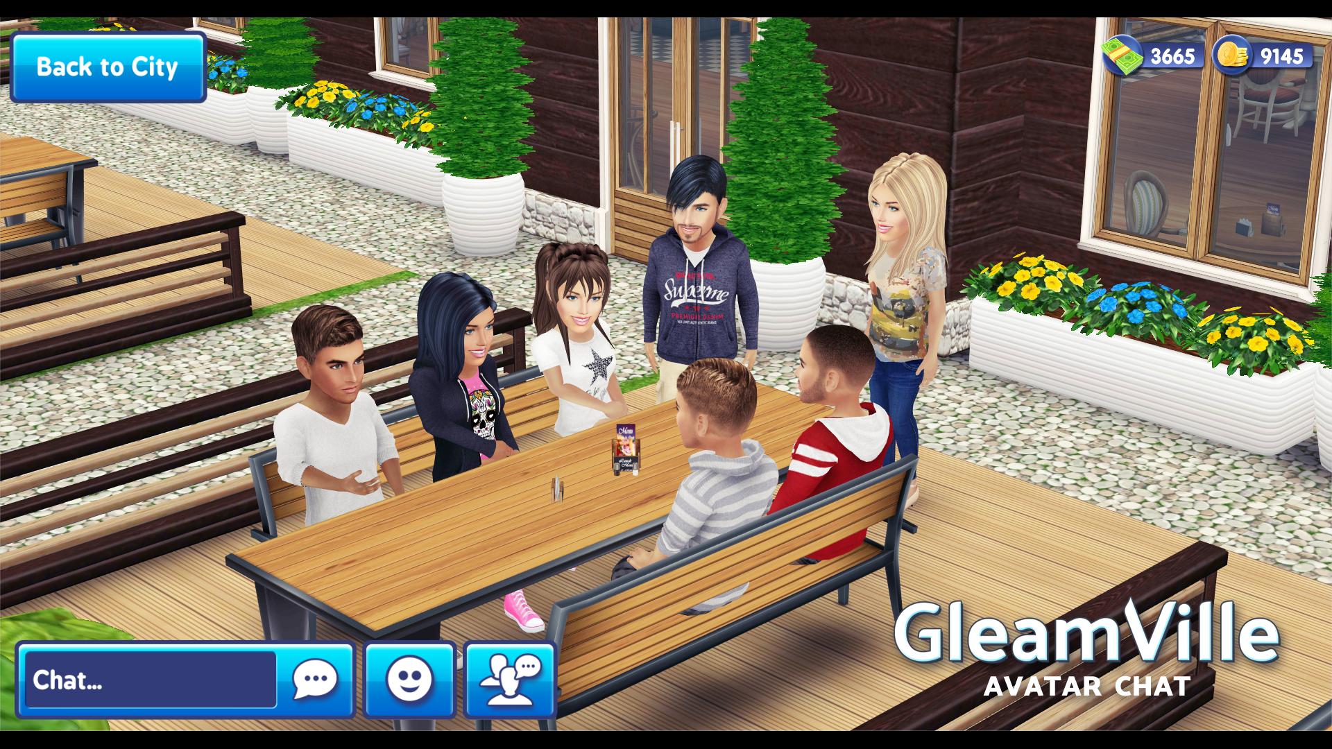 GleamVille Avatar Chat