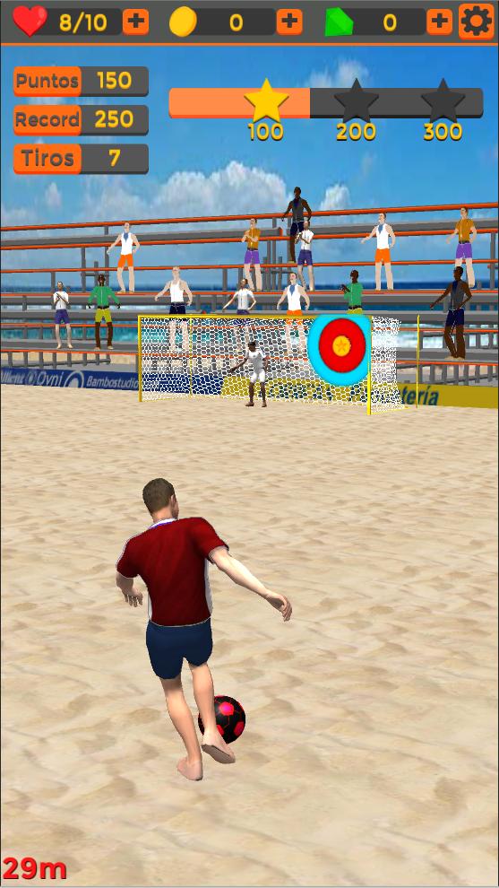 Shoot Goal Beach  Soccer World Cup