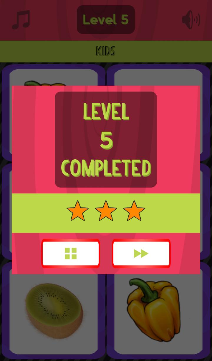 Kids matching puzzle