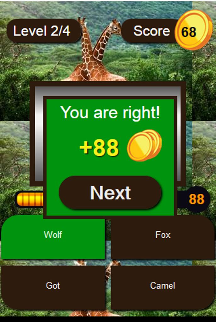 Guessing Animals Scratch Game