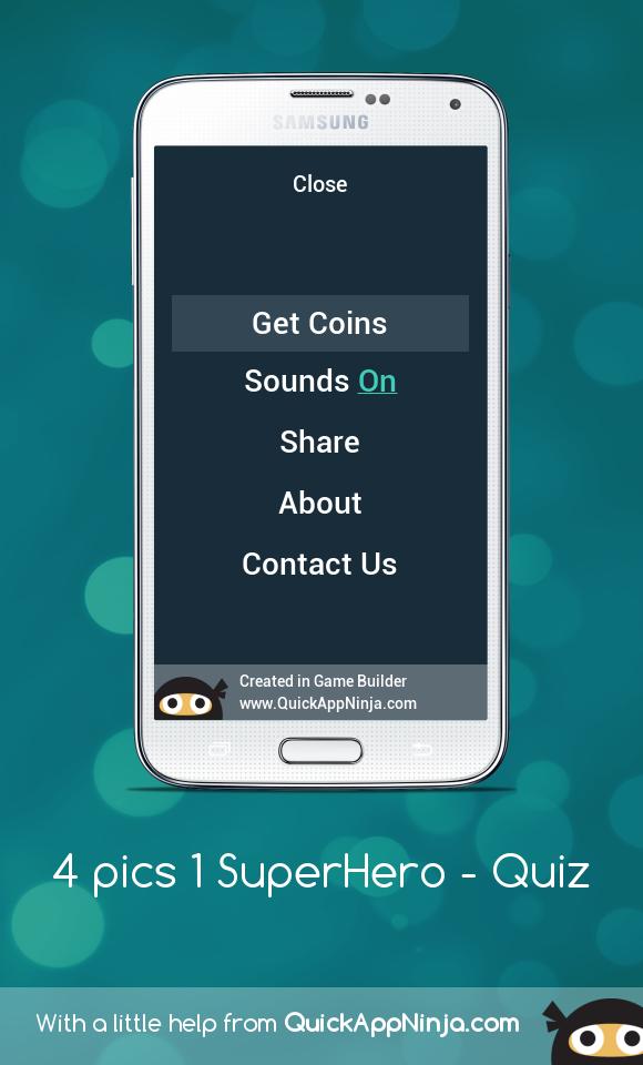 4 pics 1 superhero - Quiz