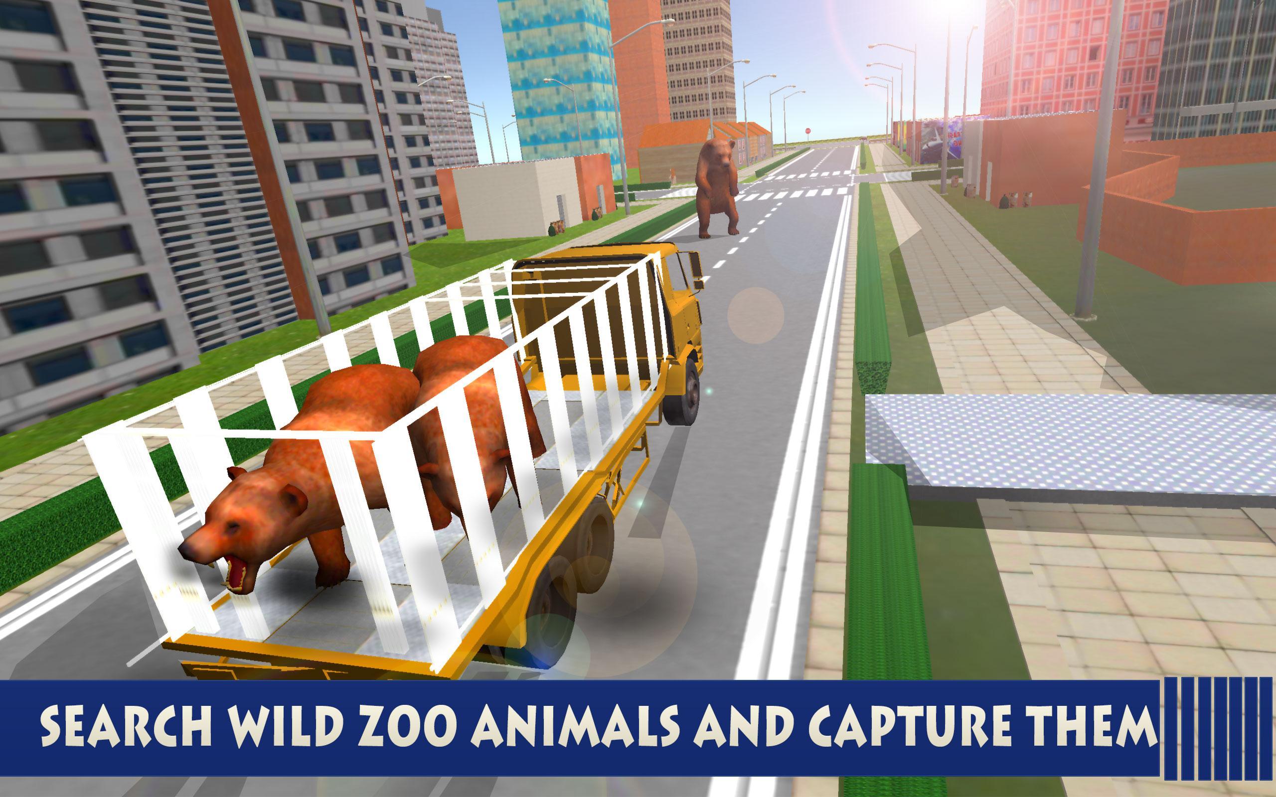 City Zoo Transport Truck 3D