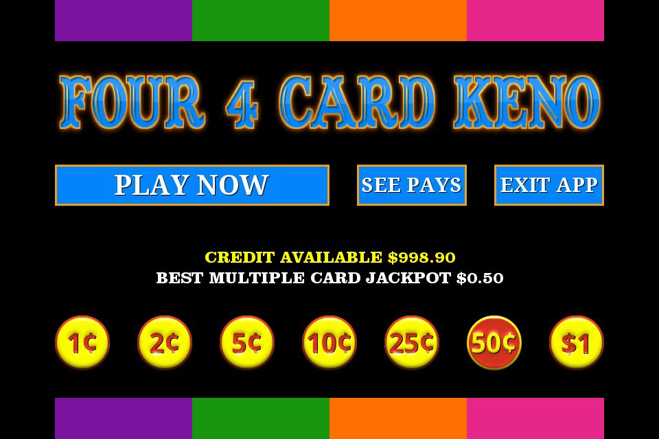 Four 4 Card Keno - FREE